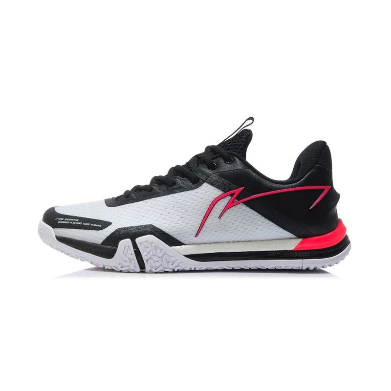 Li-Ning Badminton Shoes SAGA SE (White/Black) AYZS014-3