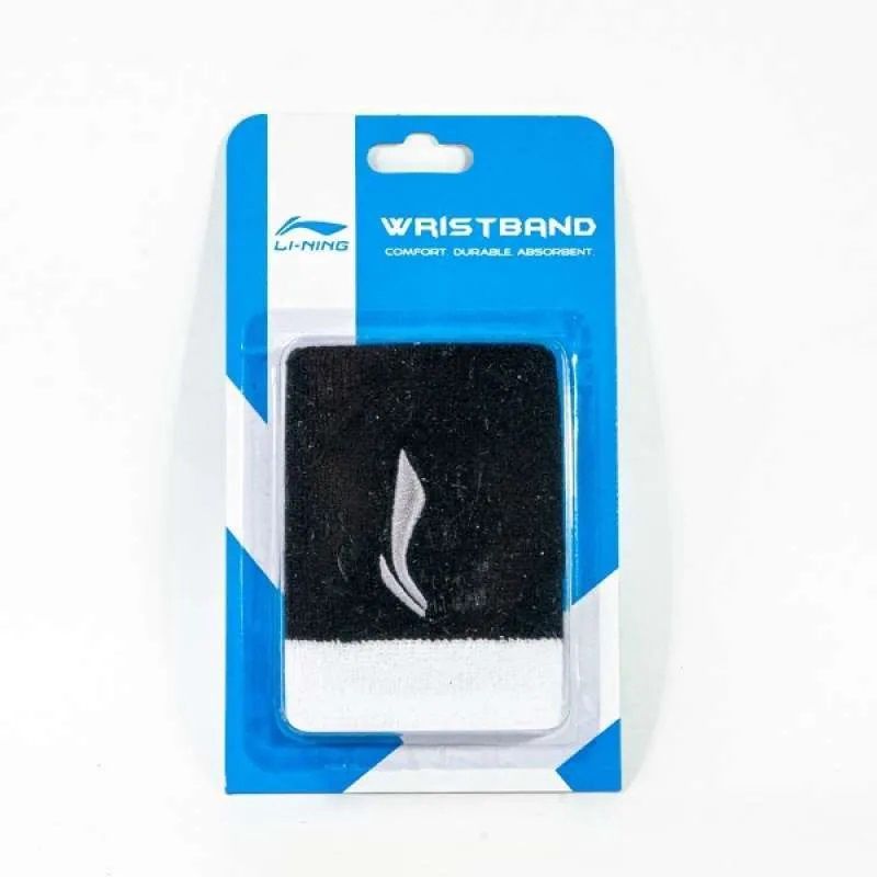 Li-Ning Wristband, Colour: (AWLS181-1) BLACK/WHITE