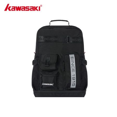Kawasaki Badminton Backpack K1G00-B8214-2 (Black), Colour: A8214-2 Black