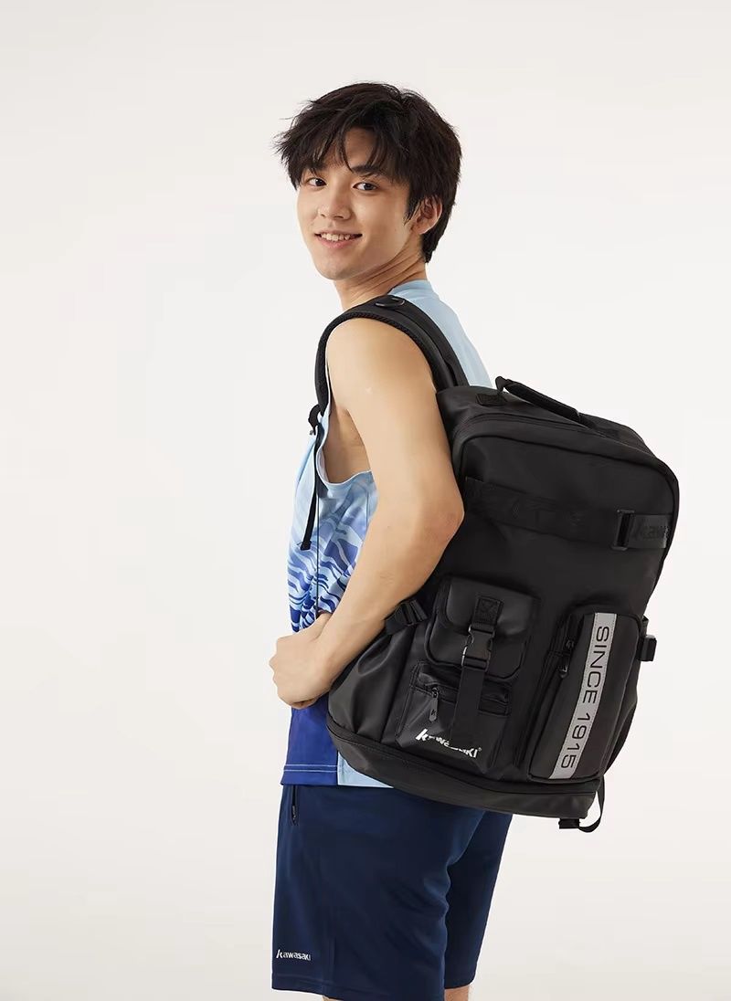 Kawasaki Badminton Backpack K1G00-B8214-2 (Black)