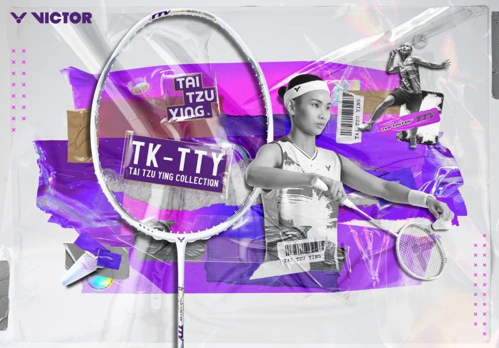VICTOR Thruster K TTY 4U (Whte/Purple)
