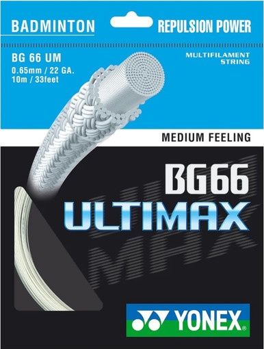 Badminton String - Repulsive - Yonex BG66 Ultimax (0.65mm)