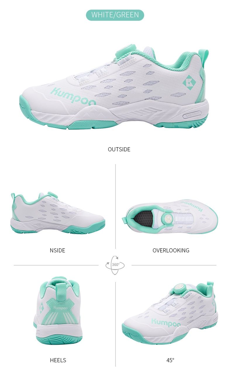 Kumpoo Shoes KH-J08 White Green