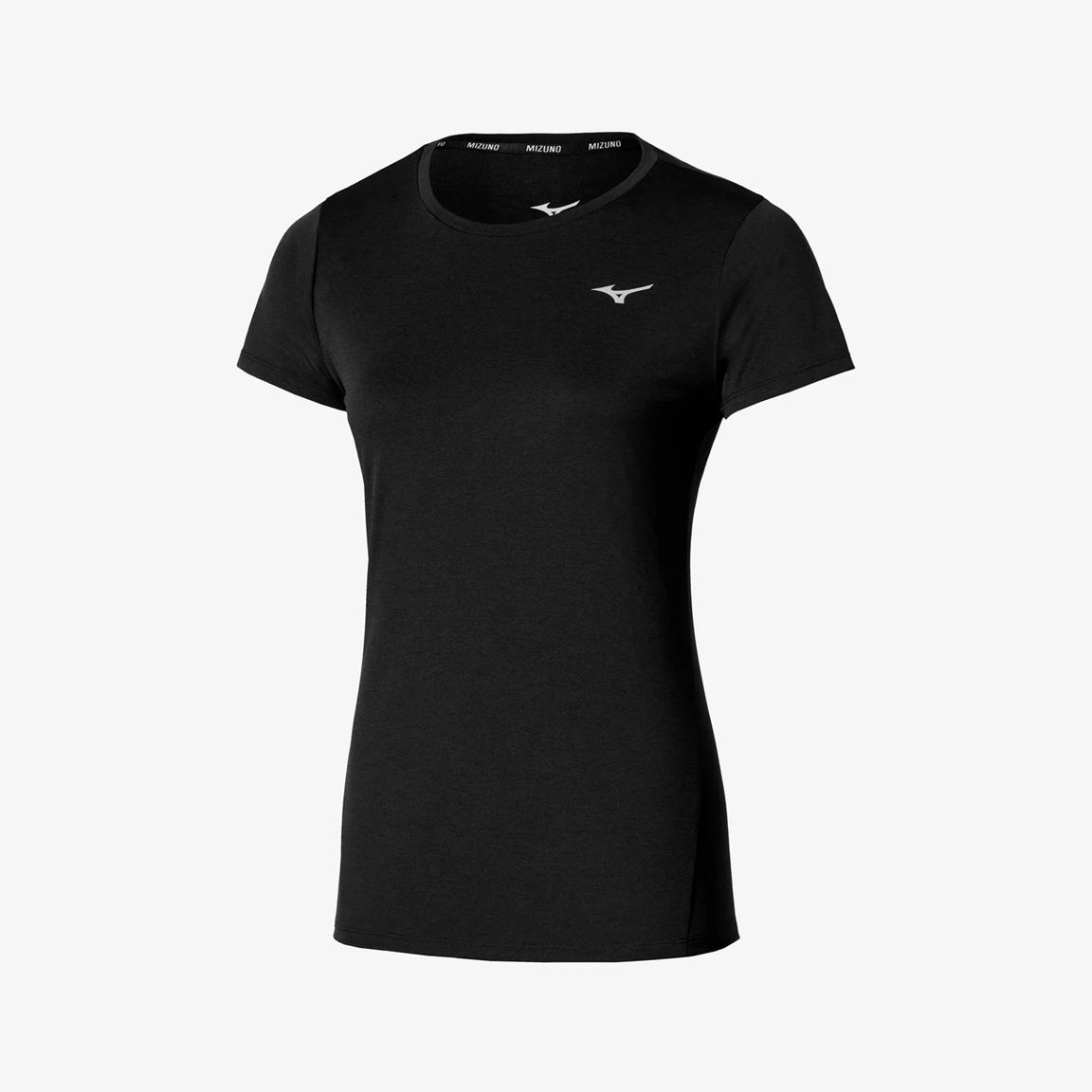 Mizuno Impulse Tee (Women) J2GAC22109 Women&#39;s Running Clothing Black, Size: Size XS