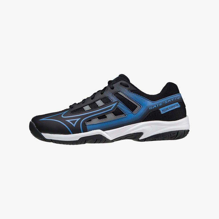 Mizuno Badminton Shoes GATE SKY PLUS 2 (Black/Super Sonic) 71GA224024, Size: US 5