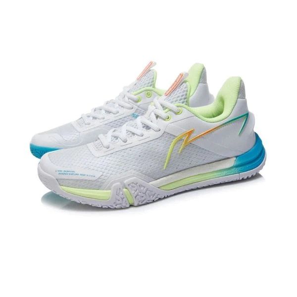 Li-Ning Badminton Shoes SAGA SE AYZS014-2 (White), Size: US 6