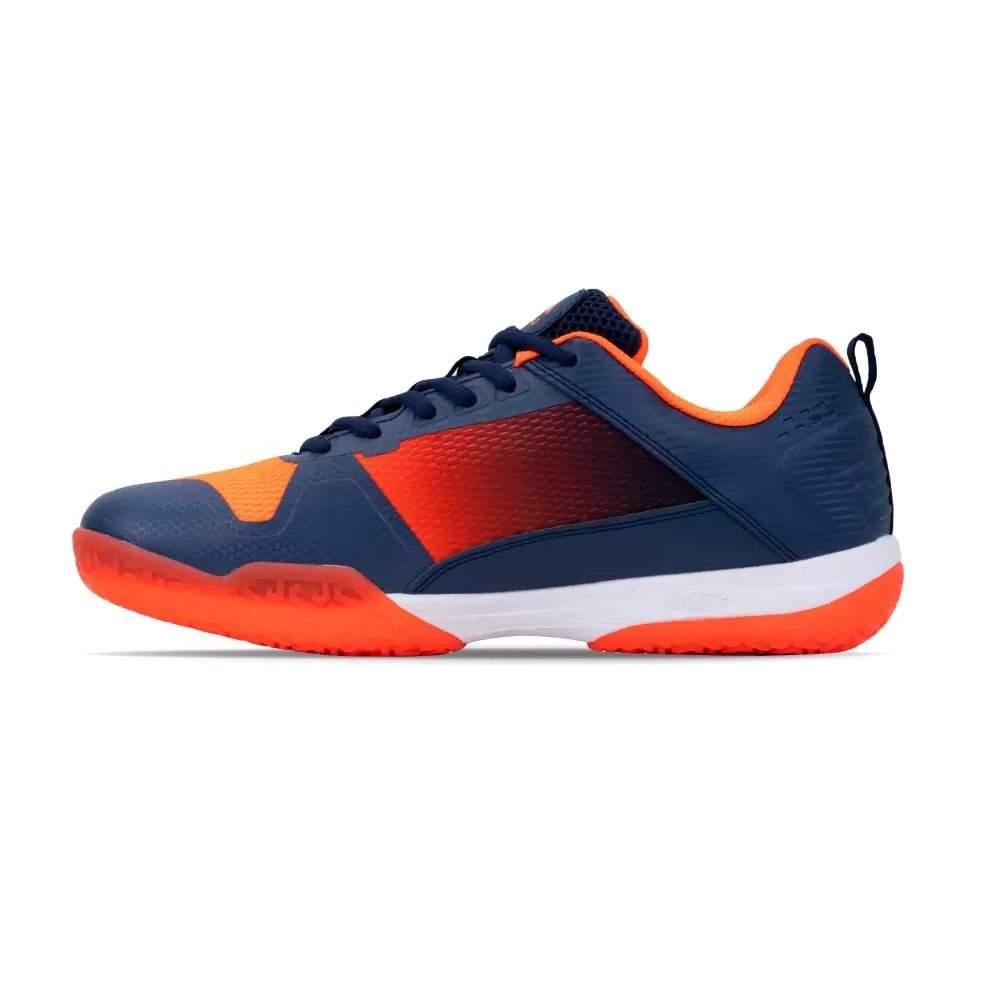 Li-Ning Badminton Shoes SAGA LITE 3 (ORANGE/NAVY) AYTQ092-2, Size: EU 38