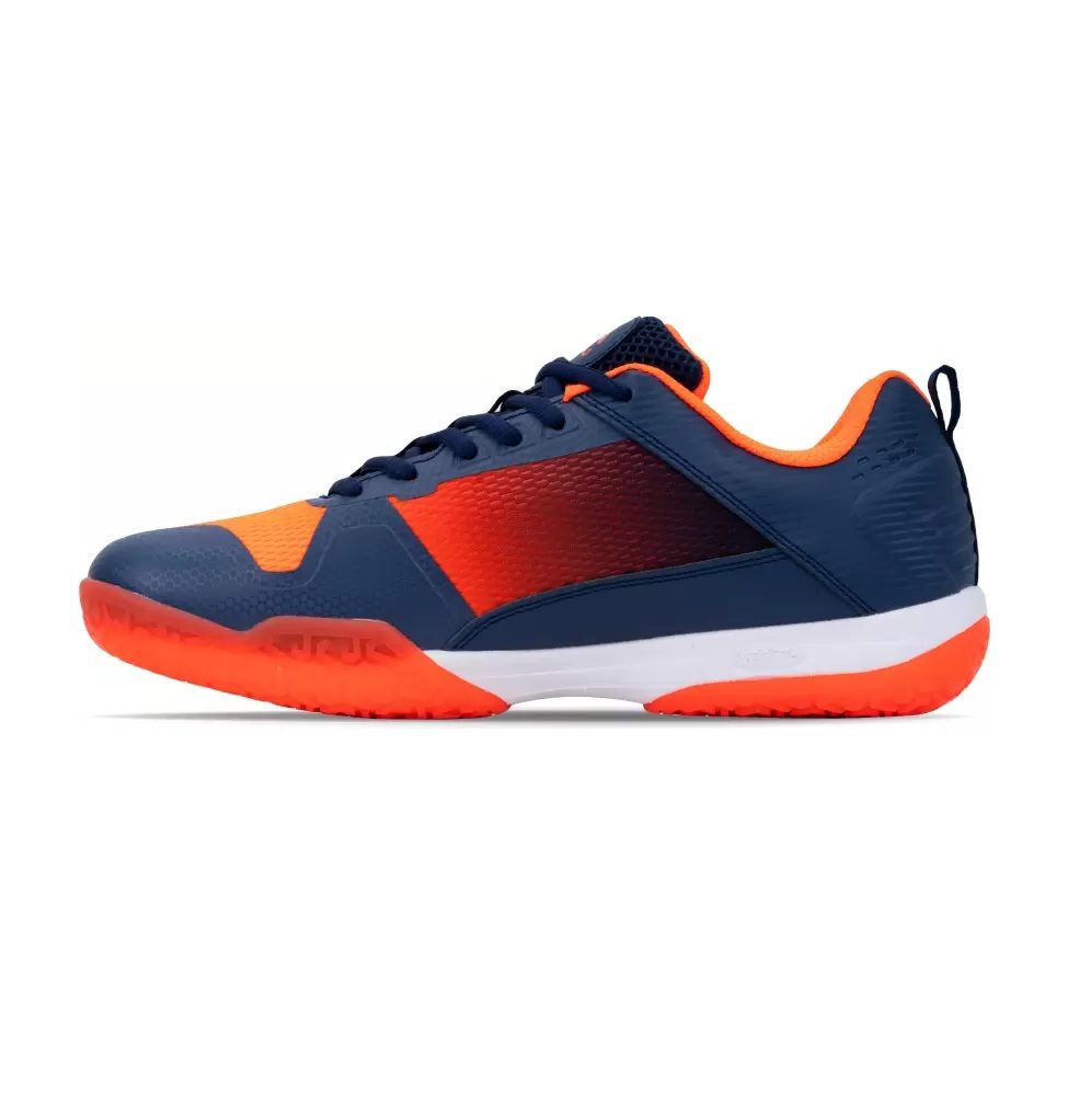 Li-Ning Badminton Shoes SAGA LITE 3 (ORANGE/NAVY) AYTQ092-2, Size: EU 38