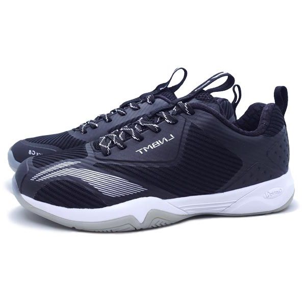Li-Ning Badminton Shoes CLOUD ACE G8 (BLACK/SILVER) AYTQ085-10, Size: EU 40