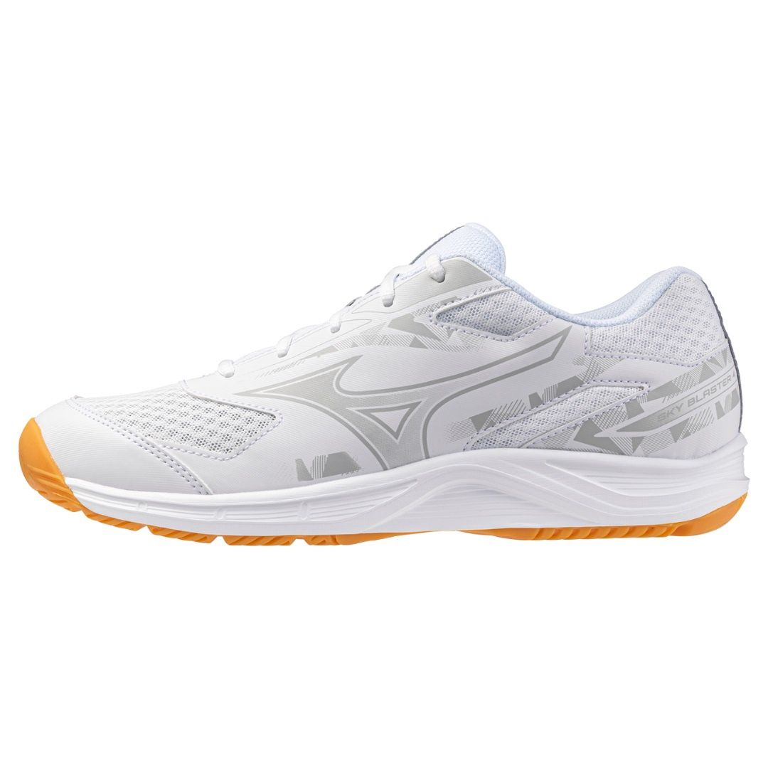 Mizuno Badminton Shoes SKY BLASTER 4 (White/Harbor Mist) 71GA253310, Size: US 6