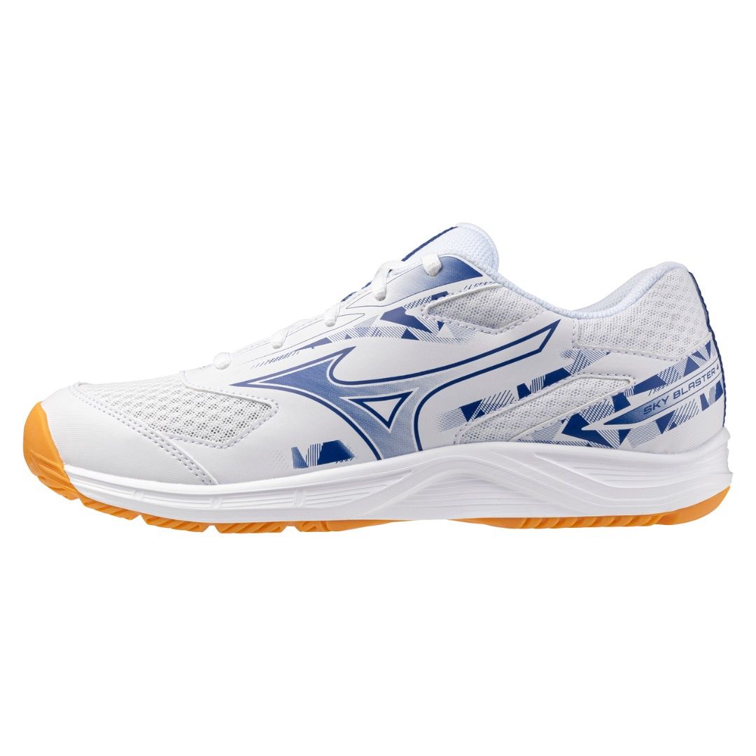 Mizuno Badminton Shoes SKY BLASTER 4 (White/Surf the Web) 71GA253311, Size: US 6