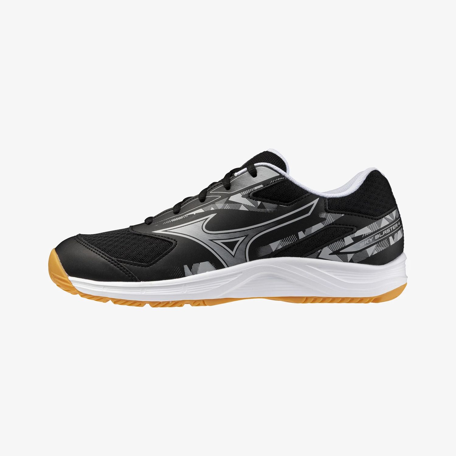 Mizuno Badminton Shoes SKY BLASTER 4 (Black/White/Harbor Mist) 71GA253316, Size: US 6