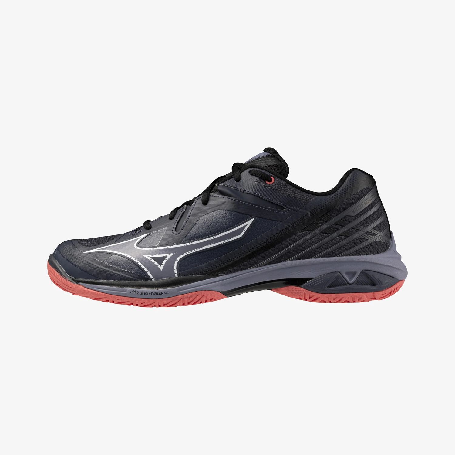 Mizuno Badminton Shoes WAVE CLAW 3 (Odyssey Grey/White/Calypso Coral) 71GA244336 Mizuno Badminton Shoes WAVE CLAW 3 (Odyssey Grey/White/Calypso Coral) 71GA244336, Size: US 6