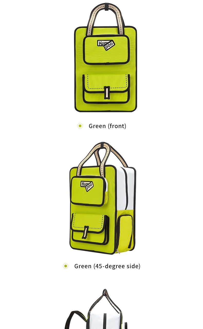 Kumpoo Bag KB-527, Colour: Green
