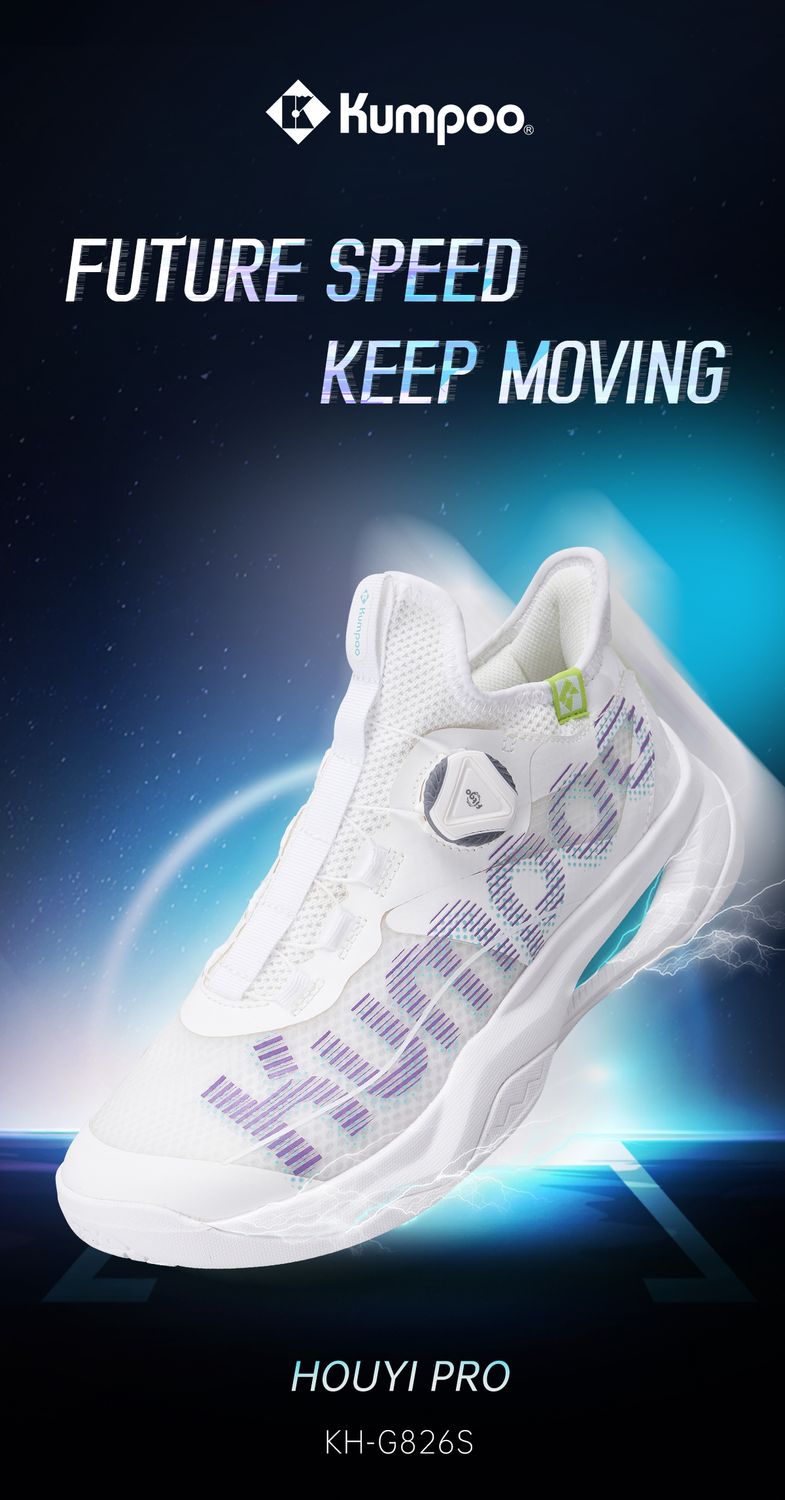Kumpoo Shoes KH-G826S White/Purple
