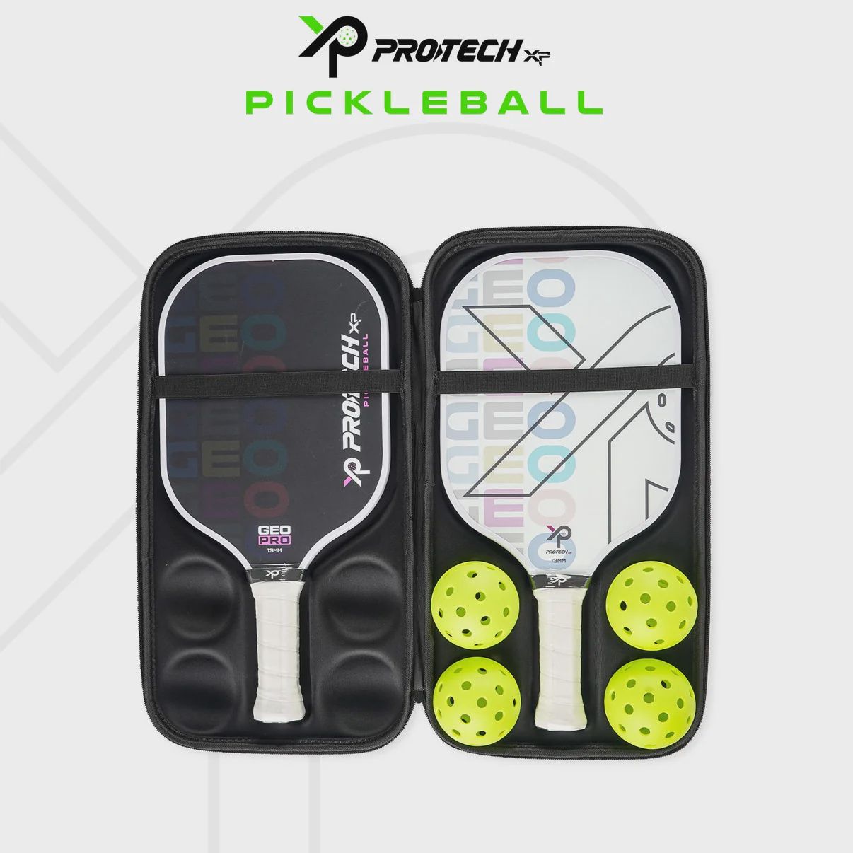 Protech XP Pickleball Paddle - GEO PRO (White &amp; Black set)