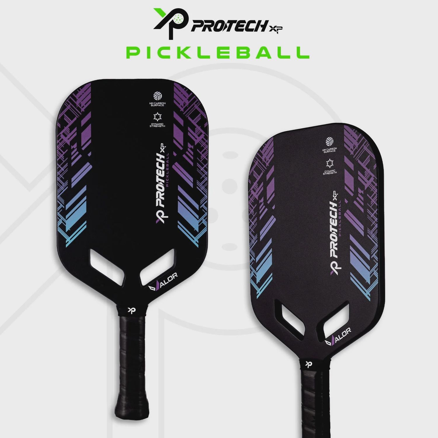 Protech XP Pickleball Paddle - VALOR (Black &amp; Blue)