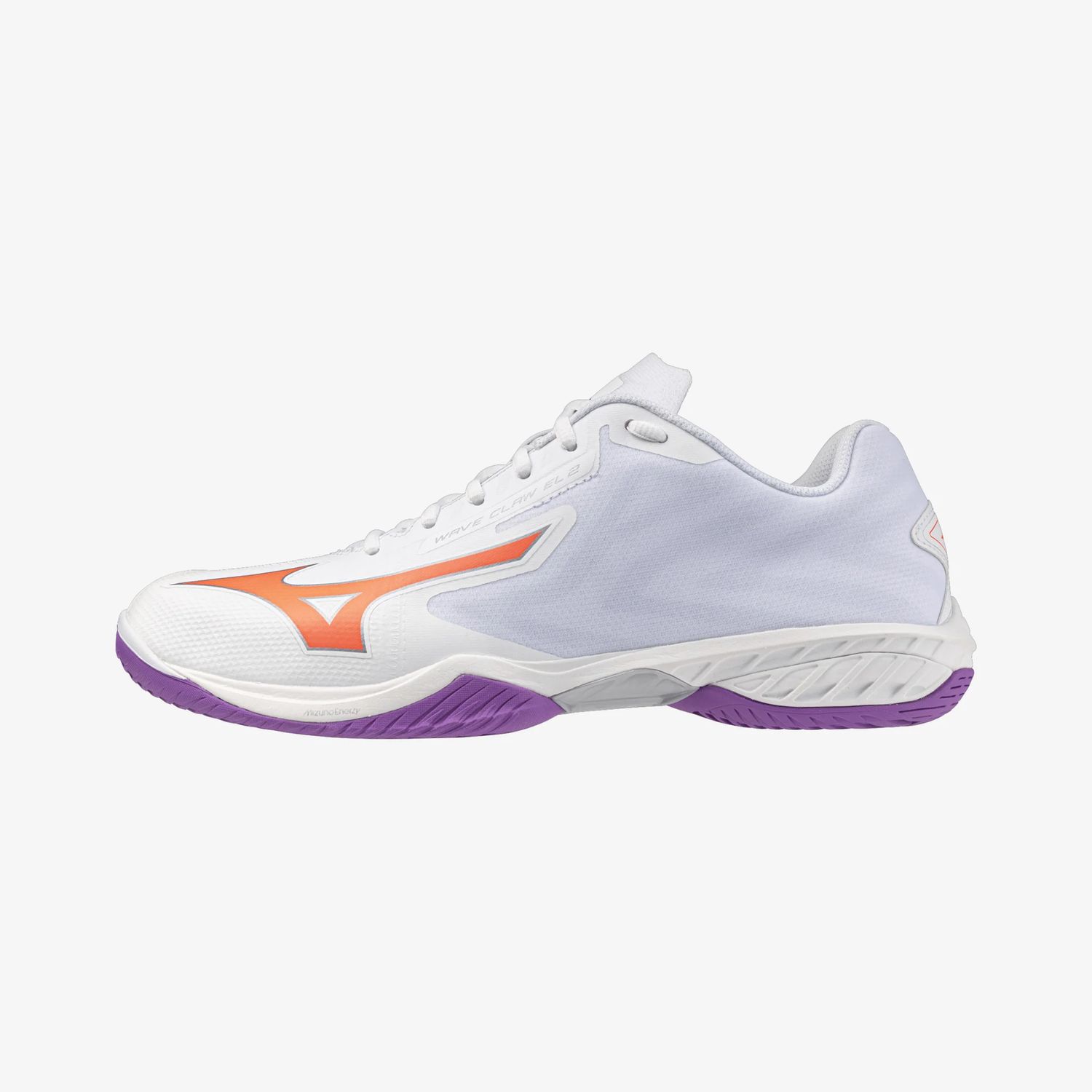 Mizuno Badminton Shoes WAVE CLAW EL 2 (White/Lava Orange/Dahlia) 71GA258391 Mizuno Badminton Shoes WAVE CLAW EL 2 (White/Lava Orange/Dahlia) 71GA258391
