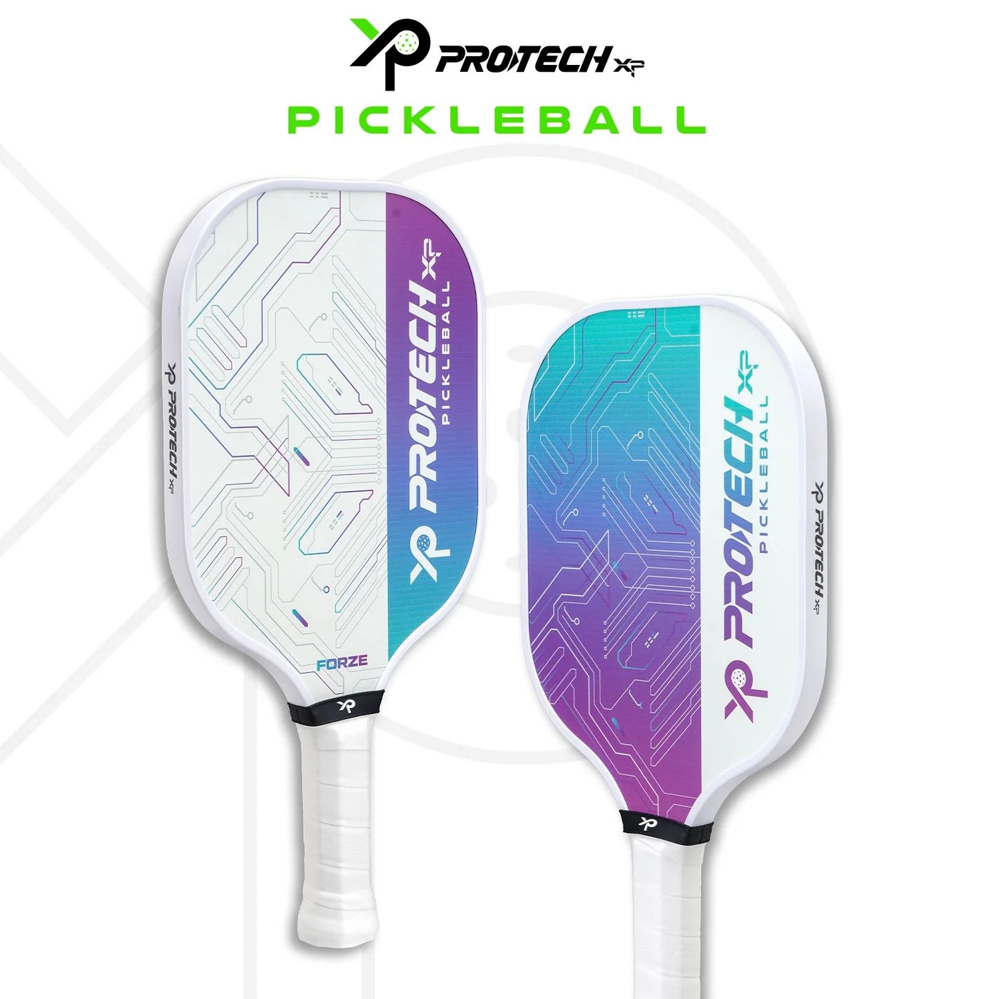 Protech XP Pickleball Paddle - FORZE (White & Blue)