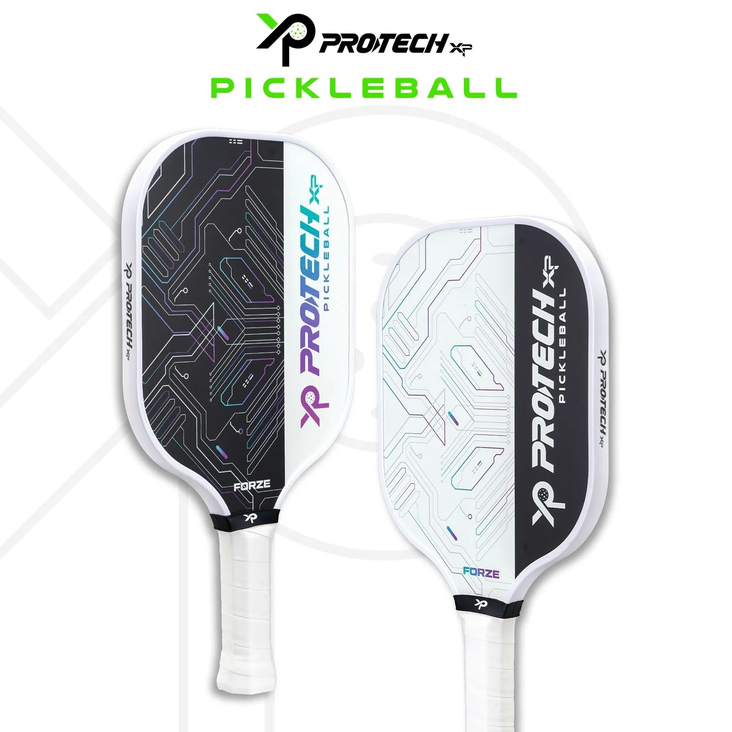 Protech XP Pickleball Paddle - FORZE (White & Black)