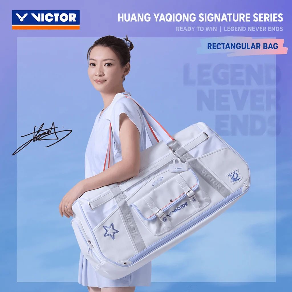 Victor Rectangular Racket Bag BR5681HYQ A (Bright White) Victor Rectangular Racket Bag BR5681HYQ A (Bright White)