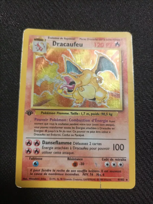 Dracaufeu 4/102 Holo Set de base édition 1