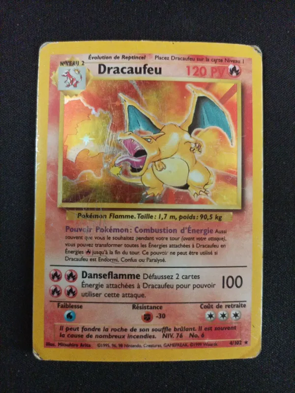 Dracaufeu 4/102 Holo Set De Base édition 2