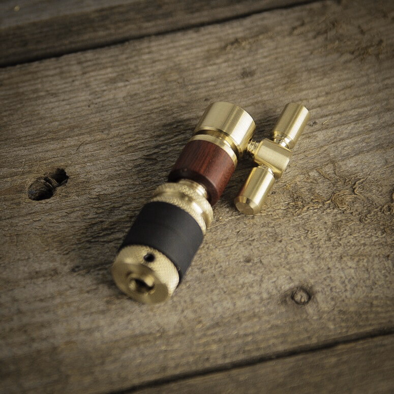 MAGNUM Handmade Brass with Bloodwood or Purpleheart Hi Hat Clutch