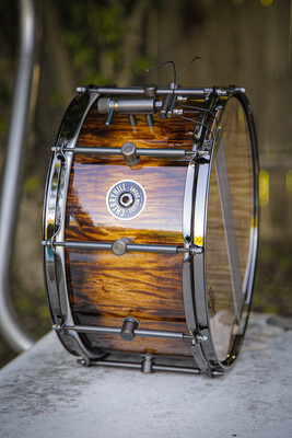 Charred Tiger Maple 14”x7.5” One Off Snare