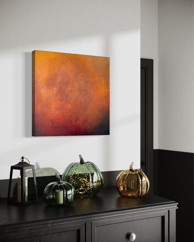 “Vesuvius” Acrylic On Wood Panel 15” X 15”