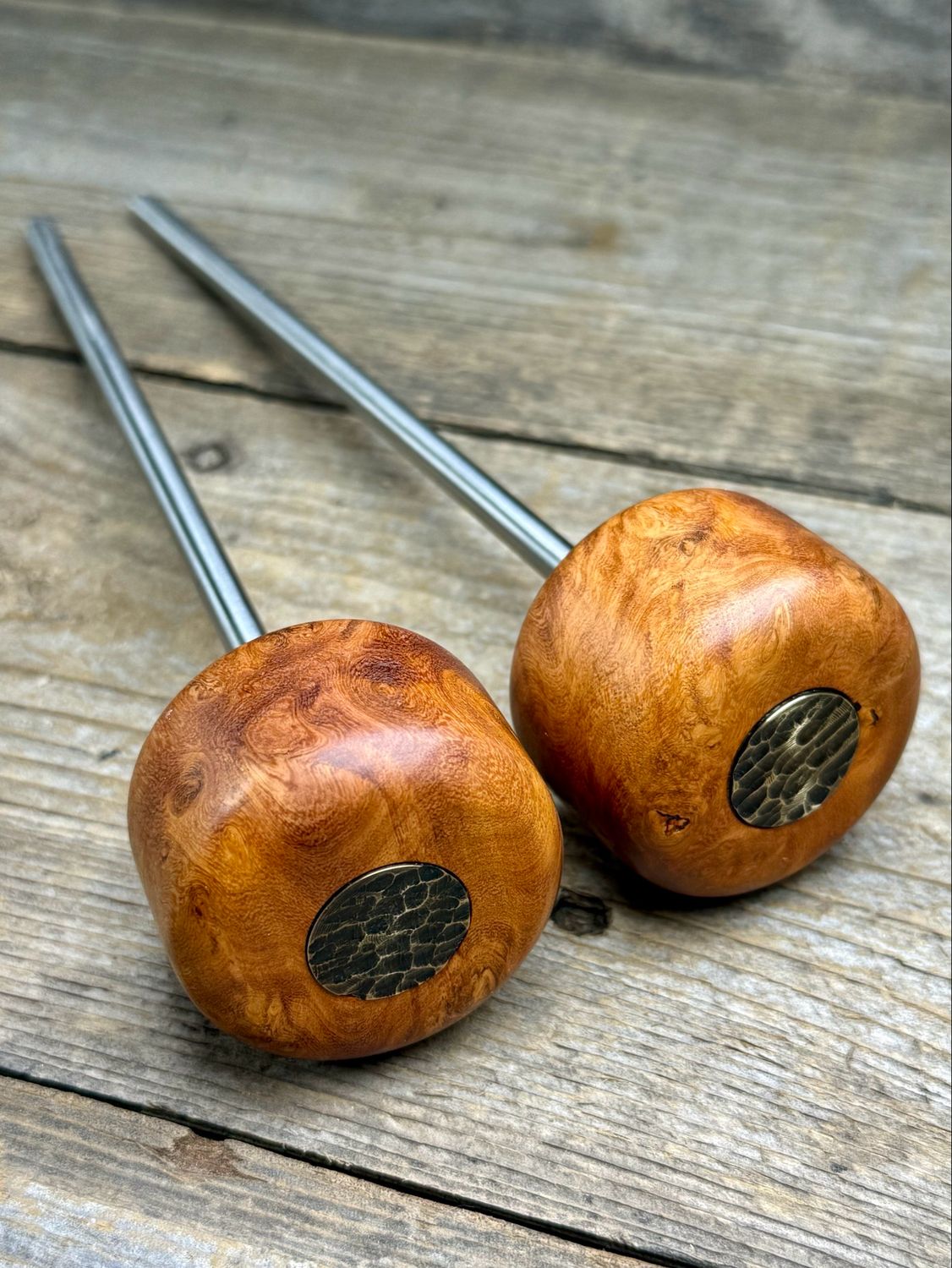 Exotic Ironwood Burl Beaters - One Off