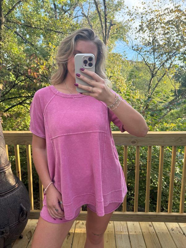 Ballerina Tunic Top-Berry
