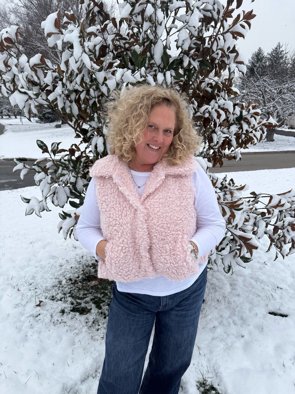 Cotton Candy Sherpa Vest