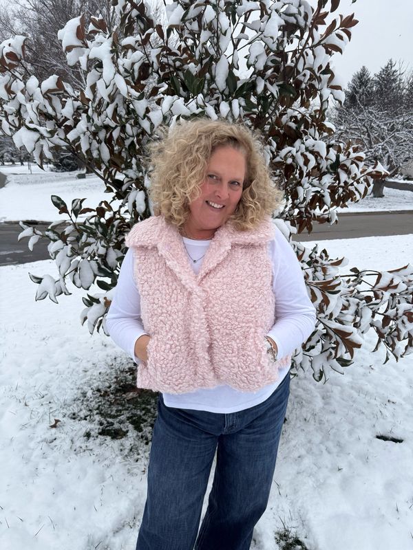 Cotton Candy Sherpa Vest