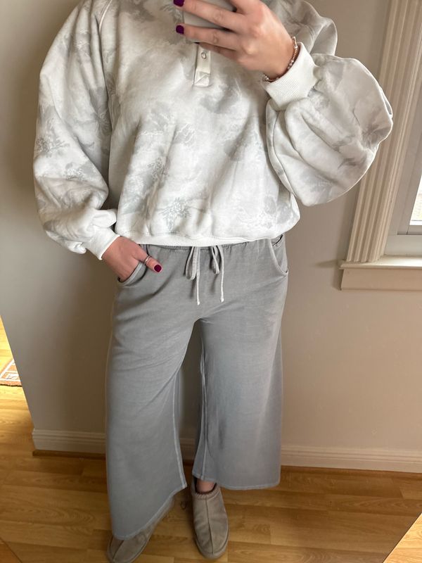Lana Lounge Pants- Light Grey