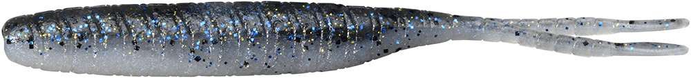 Jackall Rythm Wag Prism Shad, Size: 4.5&quot; 6pk, Color: Bgill Prl Wht