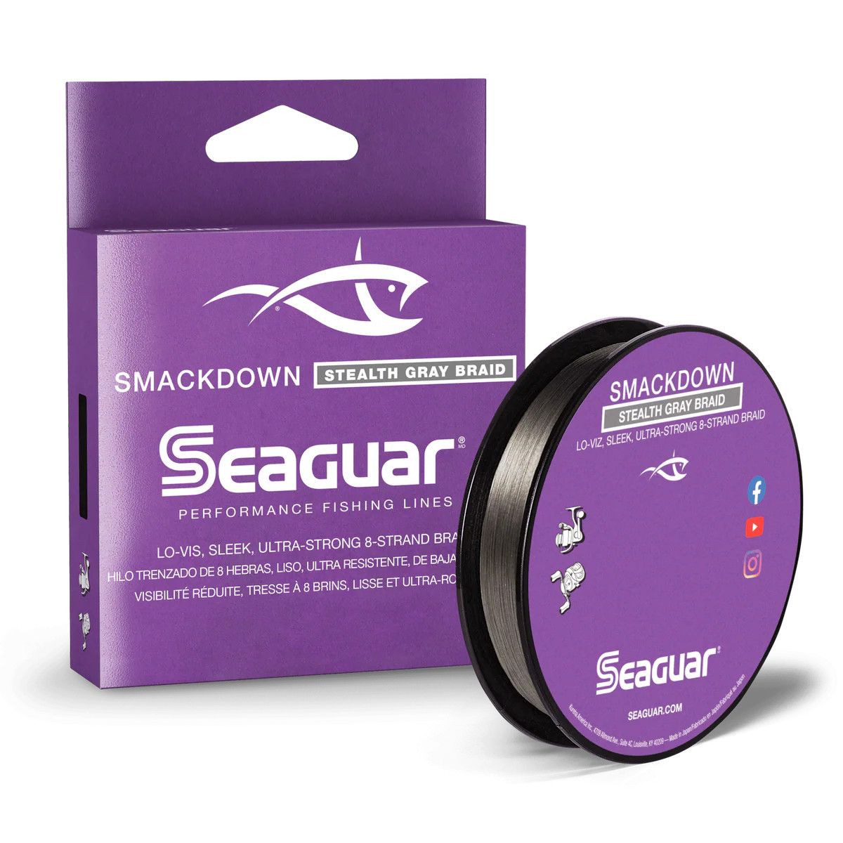 Seaguar Smackdown Braid Stealth Gray, 150yd, Size: 10lb