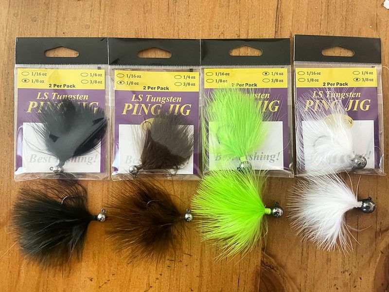 Queen LS Tungsten Ping Hair Jig 2pk,