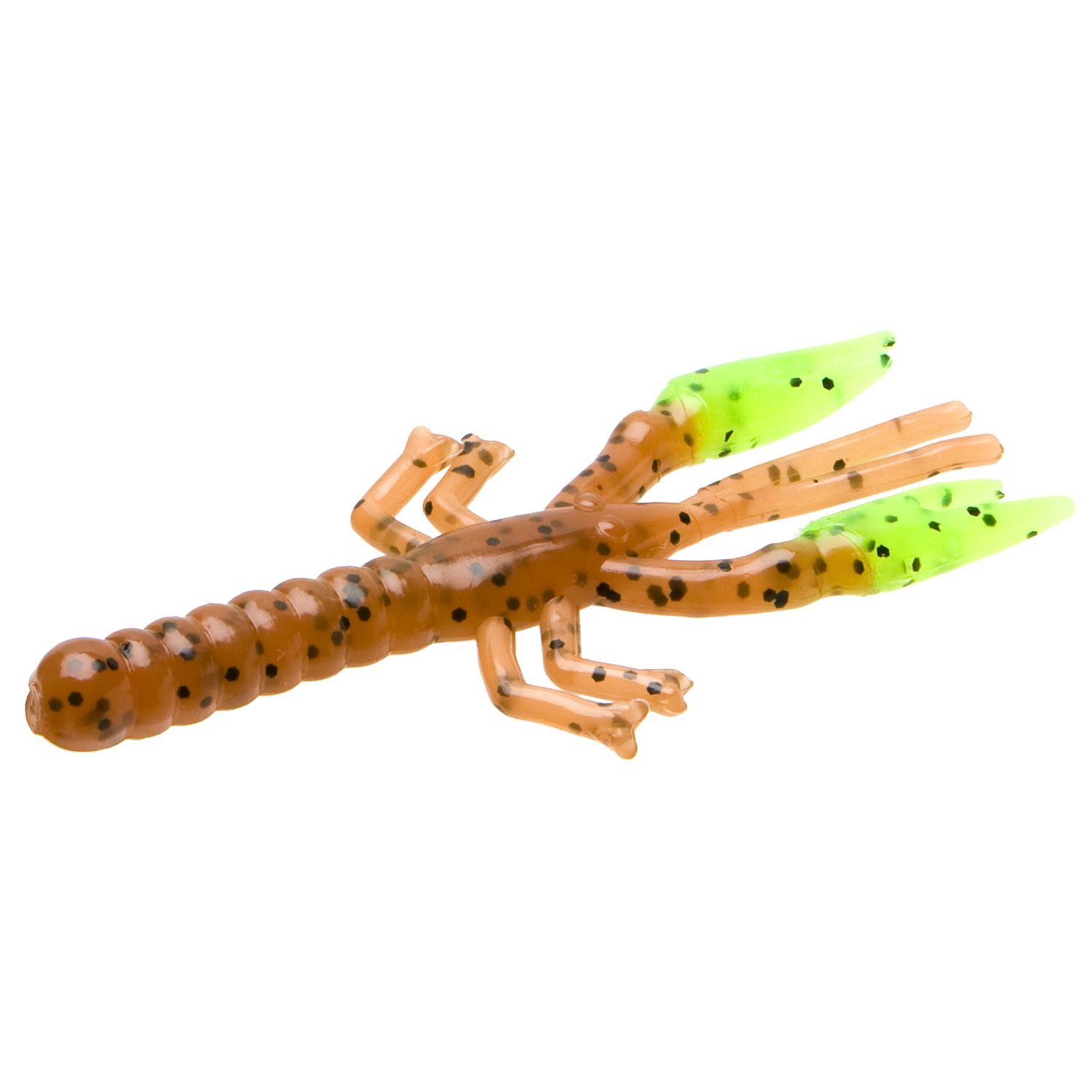 Zoom Lil Critter Craw 3&quot;, 12pk, Color: Pumpkin/Chartreuse