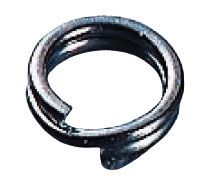 Owner Hyper Wire Split Ring Black Chrome, Size: #4-50lb, 12pk