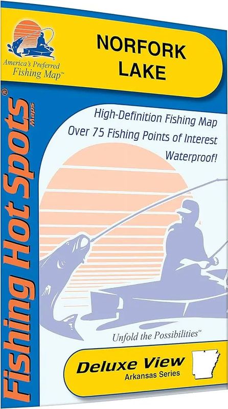 Fishing Hot Spots Map Norfork Lake