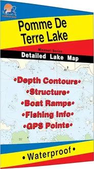 Fishing Hot Spots Map Pomme De Terre Lake