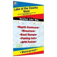 Fishing Hot Spots Map Lake of the Ozarks W