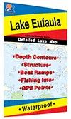 Fishing Hot Spots Map Lake Eufaula South Section