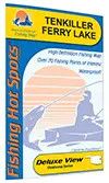Fishing Hot Spots Map Tenkiller Lake (Oklahoma)