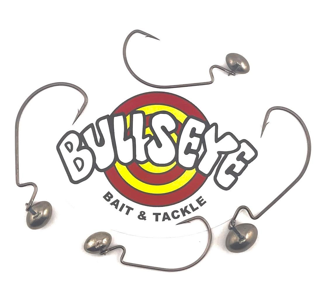 Bullseye Tungsten Swing Head Football, Size: 1/4oz 3/0 Hook