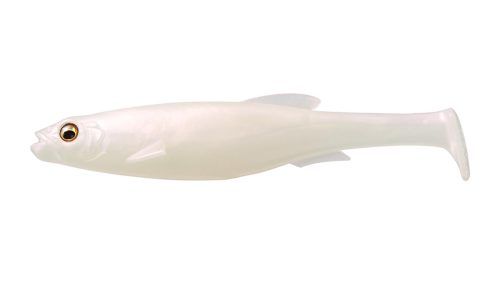 Megabass Magdraft Freestyle 5&quot;, 2pk, Color: Albino Pearl Shad