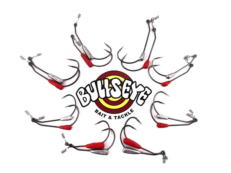 Bullseye Keel Weighted Swim Bait Hook 4pk