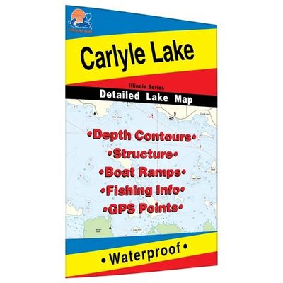 Fishing Hot Spots Map Carlyle Lake