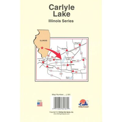 Fishing Hot Spots Map Carlyle Lake